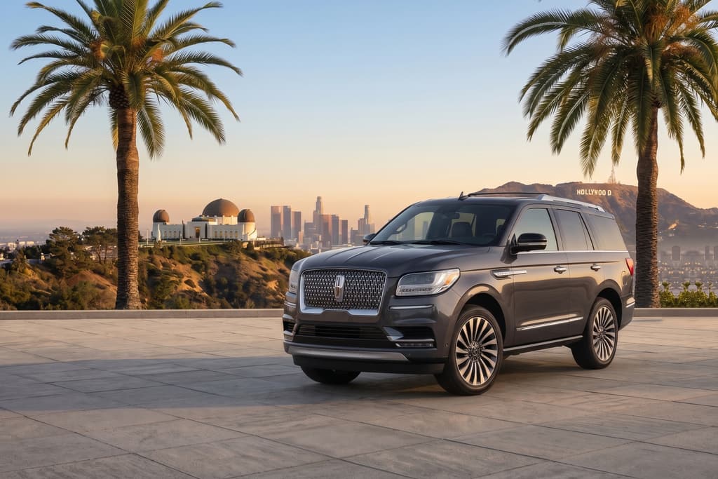 Private VIP Tour — luxury SUV at a Griffith Observatory overlook